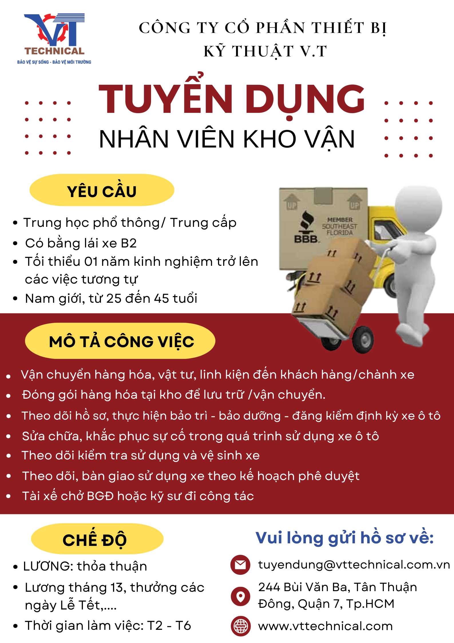 nhân viên kho vận